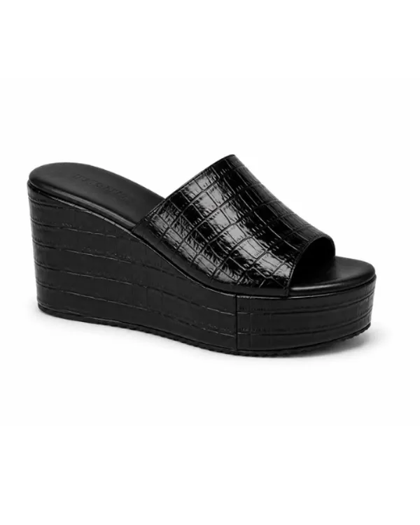 Black_Faux_Leather_Croc_High_Platform_Wedge_Slip-On_Mule_For_Women