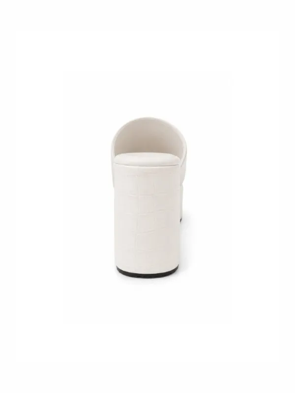 White_Faux_Leather_High_Platform_Wedge_Peep-Toe_Mule_For_Women