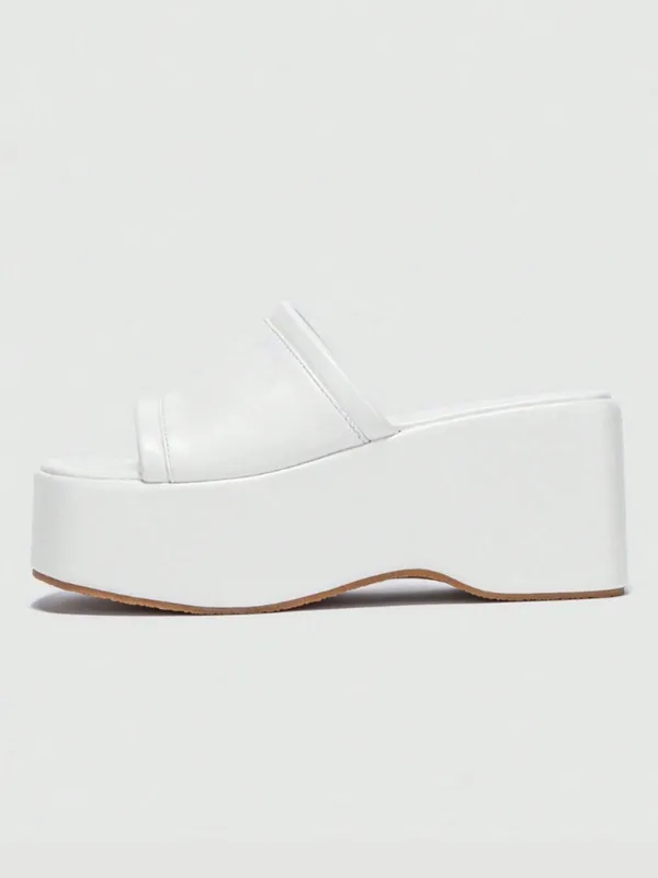 White_Faux_Leather_High_Platform_Wedge_Slip-On_Mule_For_Women