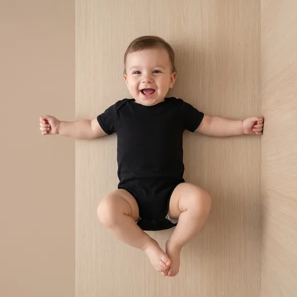 Black_Short_Sleeve_Baby_Bodysuit_for_Infants