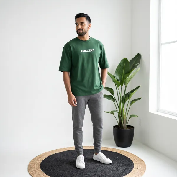 Green_Oversized_Fit_T-Shirt_for_Men