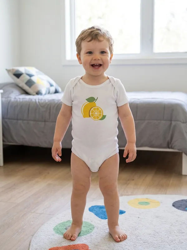White_Short_Sleeve_Printed_Bodysuit_for_Babies