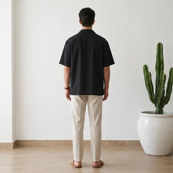 Black_Regular_Fit_Short_Sleeve_Shirt_for_Men