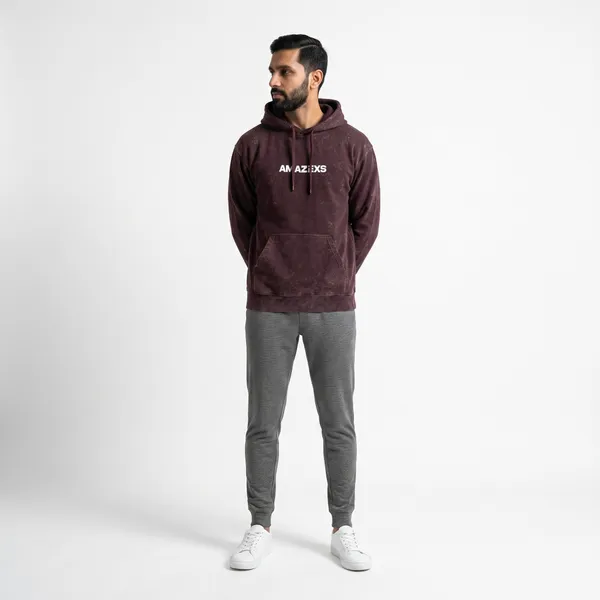 Maroon_Textured_Regular_Fit_Hoodie_for_Men