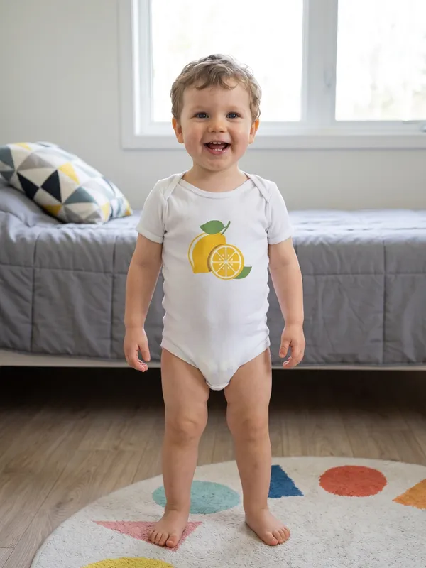 White_Short_Sleeve_Printed_Bodysuit_for_Babies
