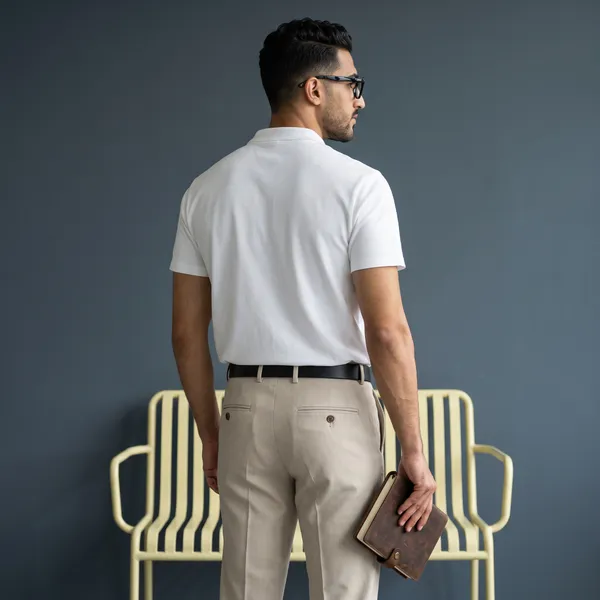 White_Regular_Fit_Polo_T_Shirt_For_Men