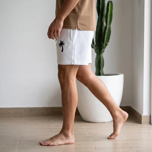White_Casual_Fit_Shorts_for_Men