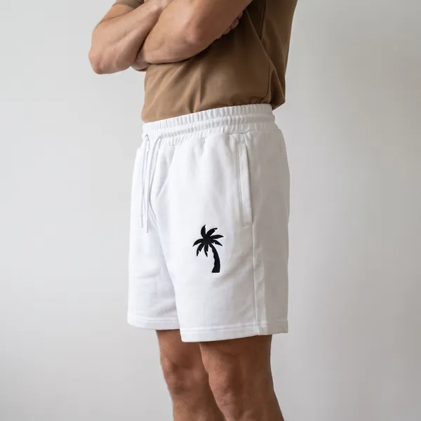White_Casual_Fit_Shorts_for_Men