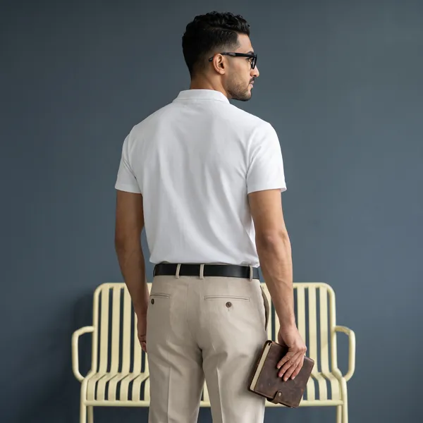 White_Regular_Fit_Polo_T_Shirt_For_Men