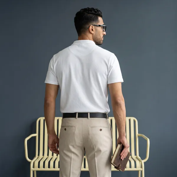 White_Regular_Fit_Polo_T_Shirt_For_Men