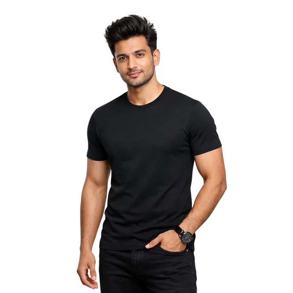 Black_Round_Neck_Relaxed_Fit_T-Shirt_for_Men
