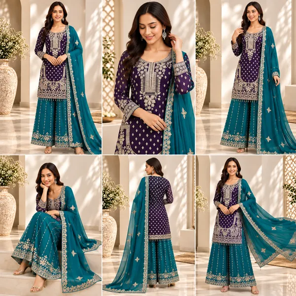 Purple_Silk_Plazo_Set_For_Women