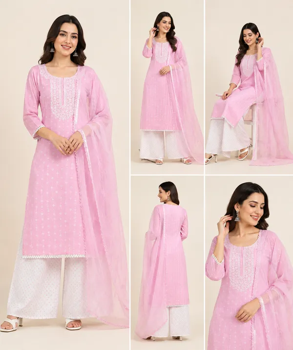 Pink_Cotton_Unstitched_Kurta_Set_For_women
