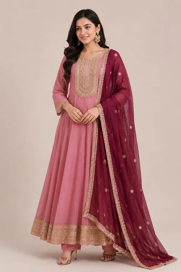 Pink_Cotton_Kurta_Set_For_Women