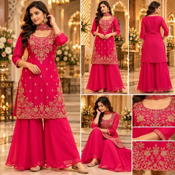 Tomato_Red_Plazo_Set_For_Women