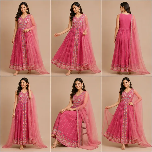 Pink_Vichitra_Kurta_Set_For_Women