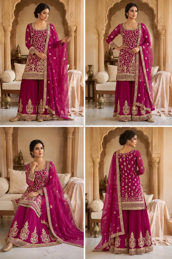 Wine_Cotton_Kurta_Set_For_Women