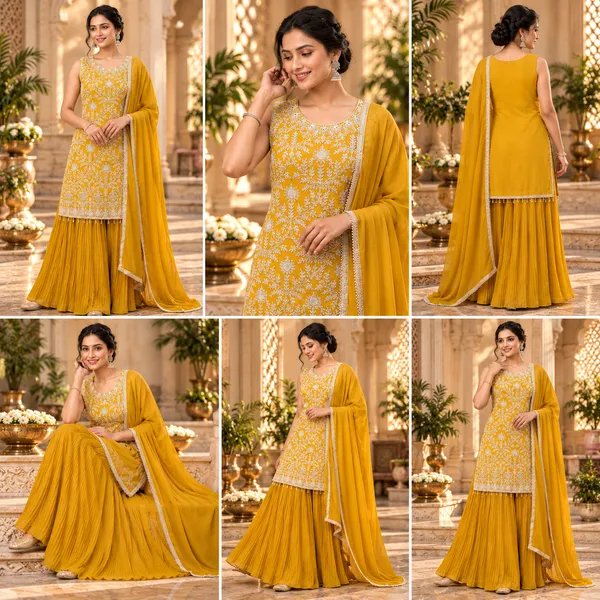 Yellow_Embroded_Gharara_Set_For_Women