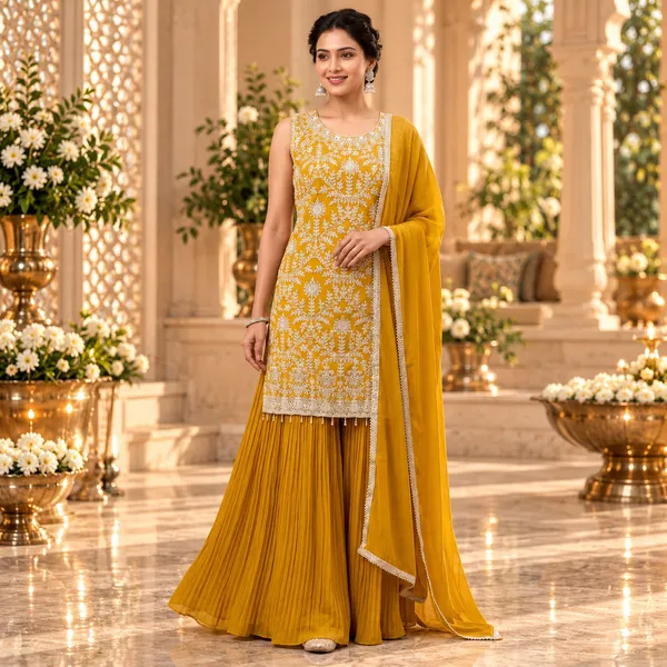 Yellow_Embroded_Gharara_Set_For_Women