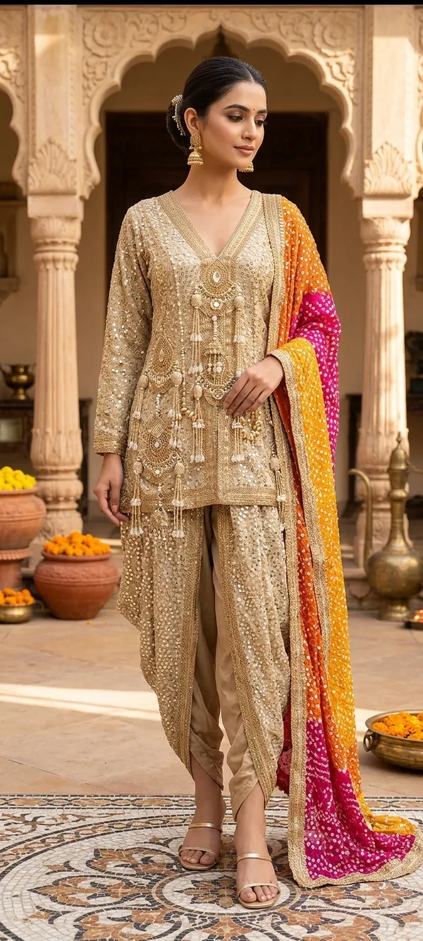 Cream_Cotton_Kurta_Set_For_Women