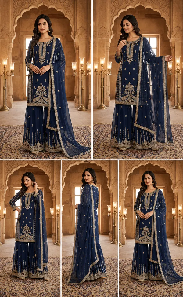 Blue_Cotton_Kurta_Set_For_Women