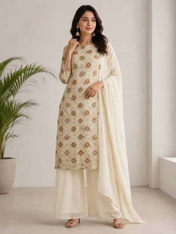 Beige_Floral_Embroidered_Ethnic_Suit_Set_for_Women
