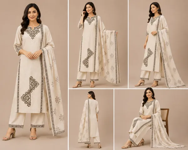 Cream_Cotton_Kurta_Set_For_Women