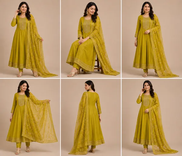 Yellow_Cotton_Kurta_Set_For_Women