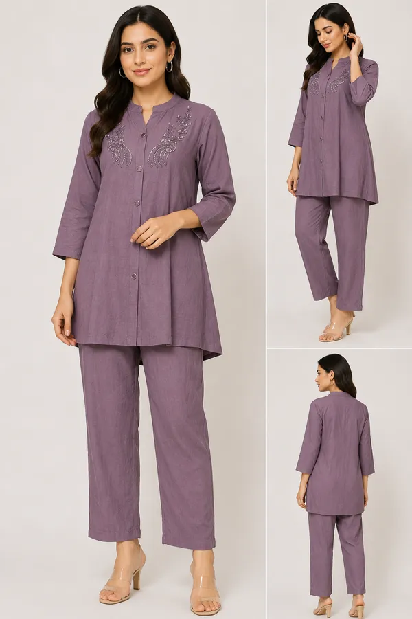 Lavender_Cotton_Co-Ord_Set_For_Women