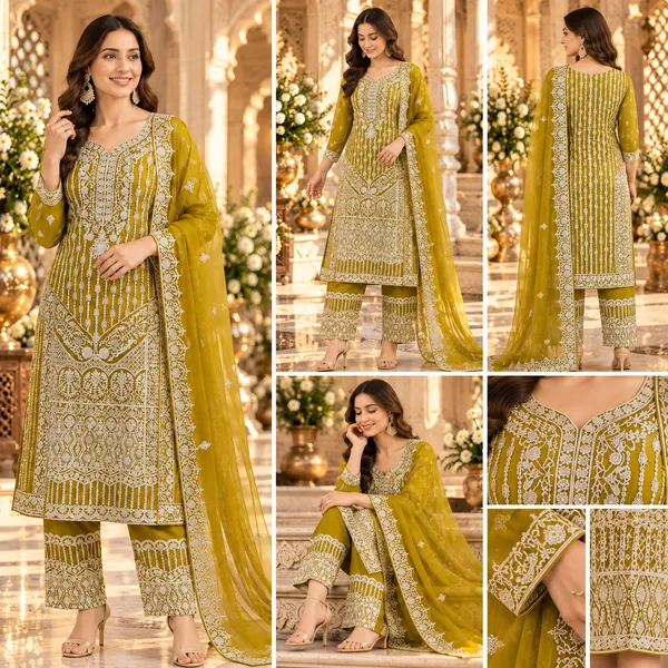 Green_Embroided_And_Stone_Work_Pant_Set_For_Women_