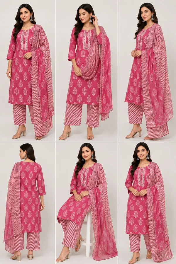 Pink_Cotton_Co-Ord_Set_For_Women