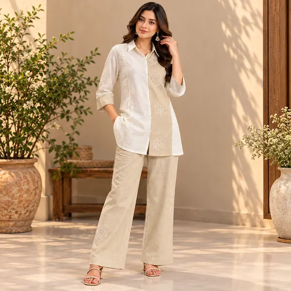 Beige_Linen_Co-ord_Set_For_Women