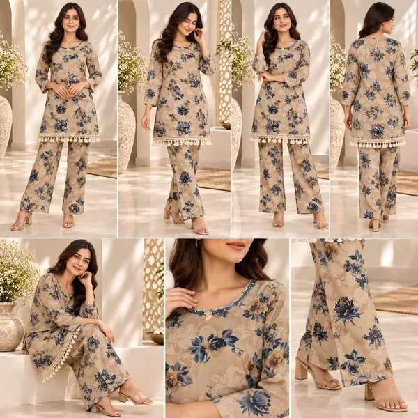 Beige_Printed_Coord_Set_For_Women