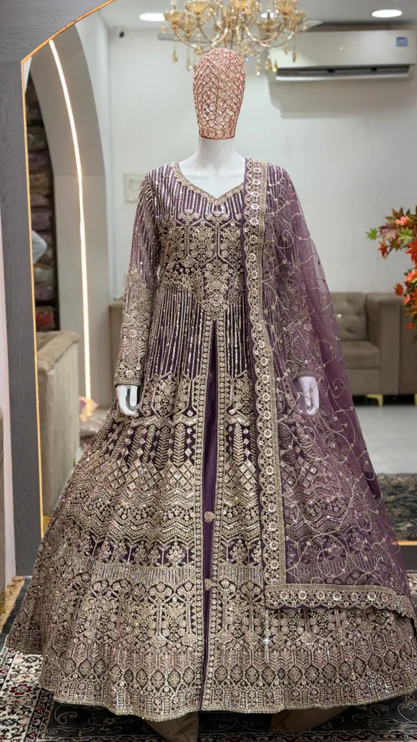 Lavender_Cotton_Top_Skirt_And_Dupatta_For_Women