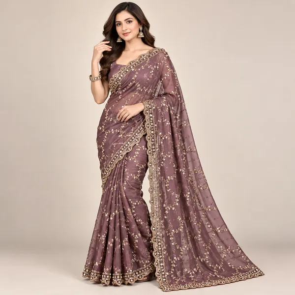 Shaded_Satin_Saree_With_Blouse_Piece_For_women