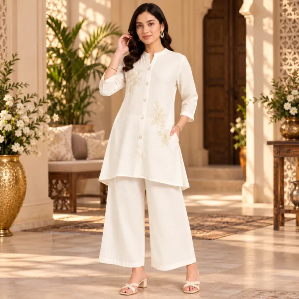 Cream_Cotton_Co-Ord_Set_For_Women
