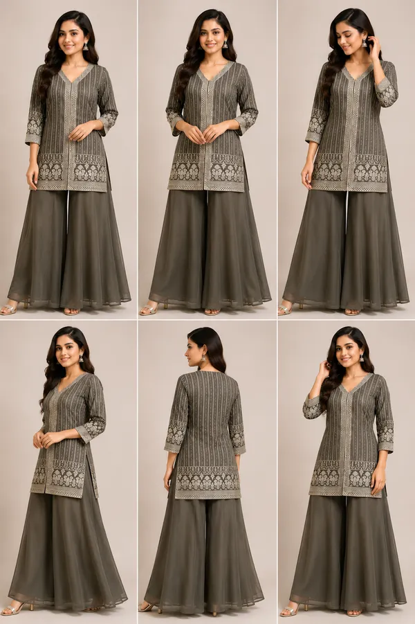 Grey_Georgette_Kurta_Set_For_Women