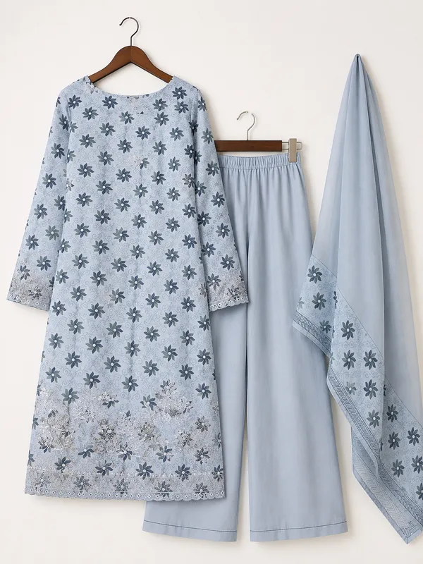 Light_Blue_Cotton_Unstitched_Kurta_Set_For_women