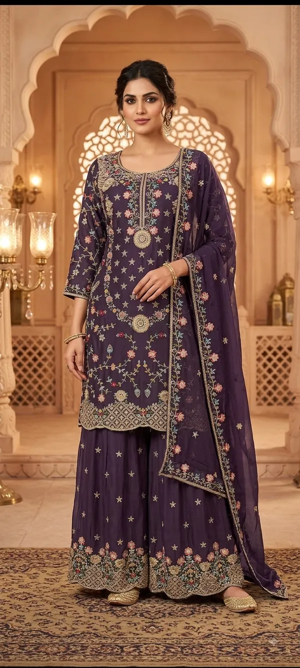Lavender_Cotton_Kurta_Set_For_Women
