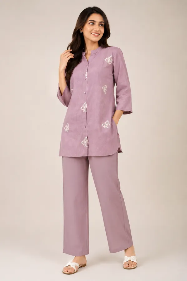 Lavender_Cotton_Co-Ord_Set_For_Women