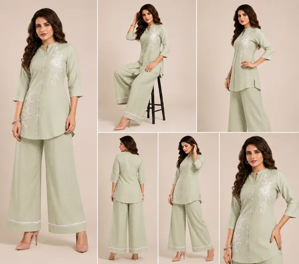Green_Cotton_Co-Ord_Set_For_Women
