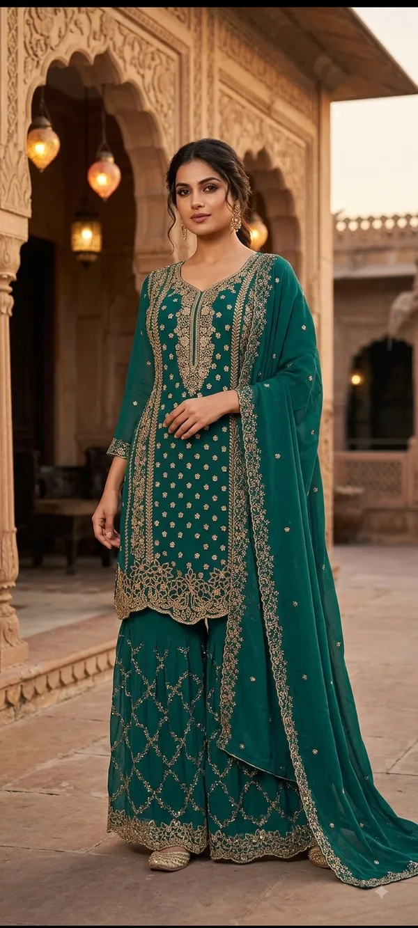 Rama_Green_Cotton_Kurta_Set_For_Women