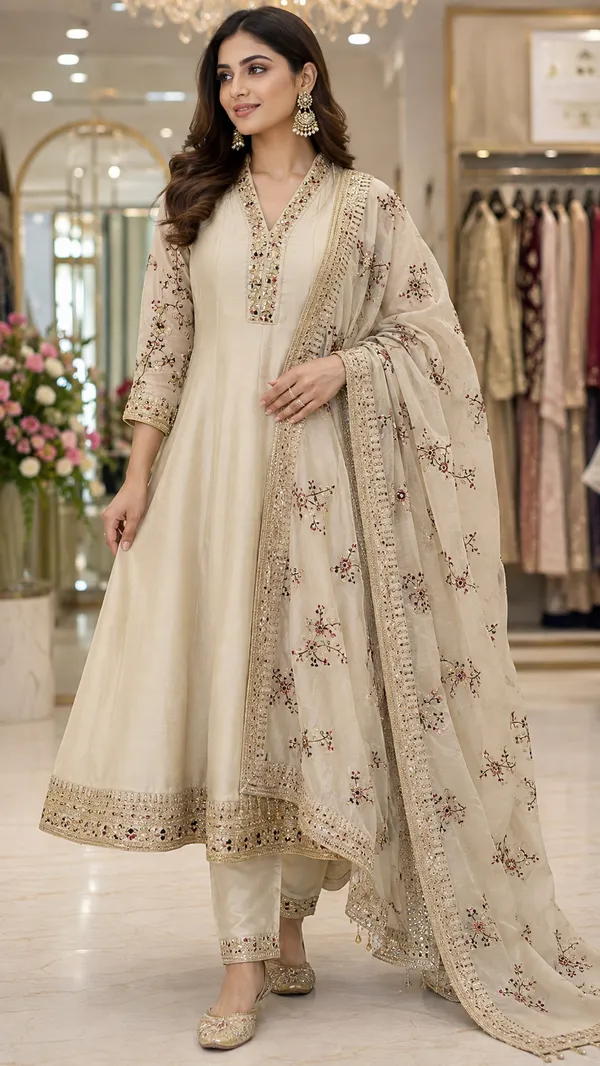 Cream_Cotton_Kurta_Set_For_Women