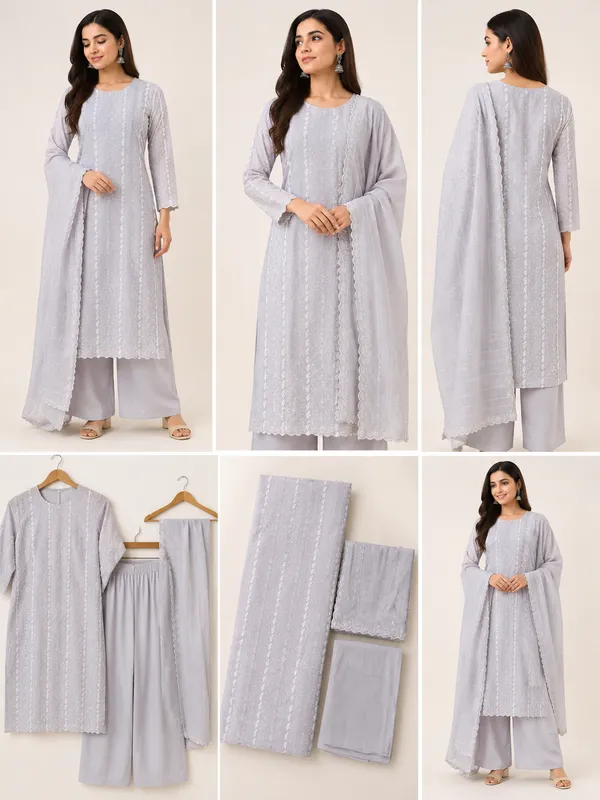 Grey_Chicken__Mal_Cotton_Embroidered_Unstitched_Kurta_Set_For_Women