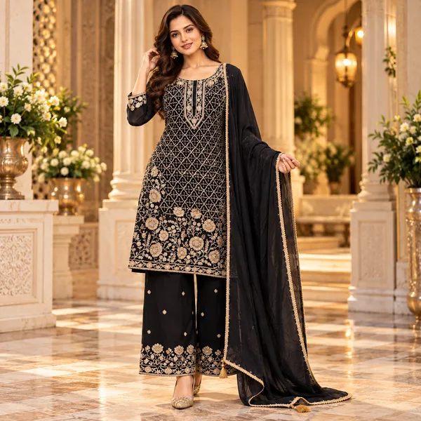 Black_Vichitra_Full_Beats_Work_Plazo__Set_For_Women