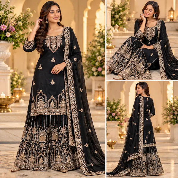 Black_Silk_Beats_Work_Plazo_Set_For_Women