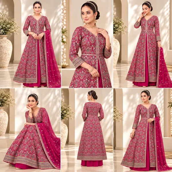 Rani_Pink_Georgette_Plazo_Set_For_Women