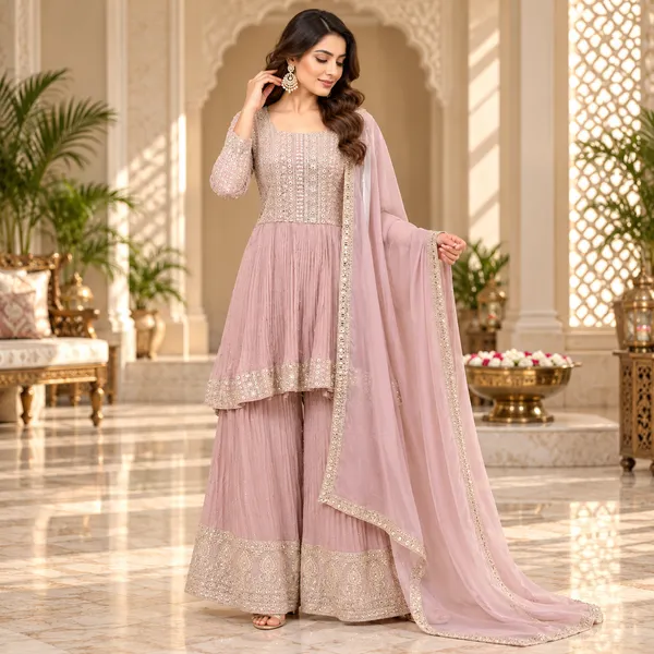 Rose_Gold_Georgette_Gharara_Set_For_Women