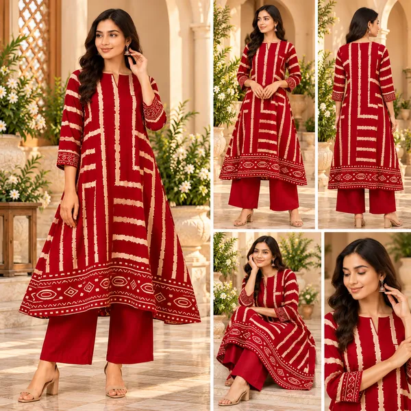 Red_Liquid_Cotton_Printed_Co-Ord_Set_For_Women