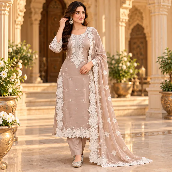 Beige_Muslin_Pant_Set_For_Women